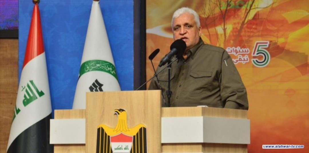 الفياض: العدوان الامريكي استهداف مباشر للحشد الشعبي